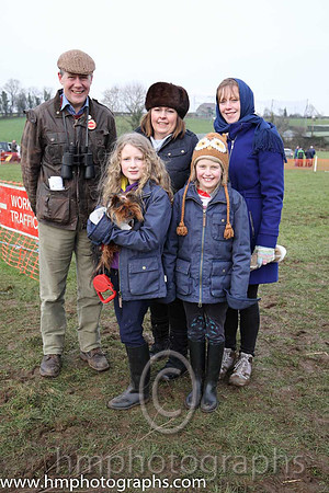 Johnny Vance, Claire Watson and Clare Vance with Cloe and Arabella Vance and Pixie
