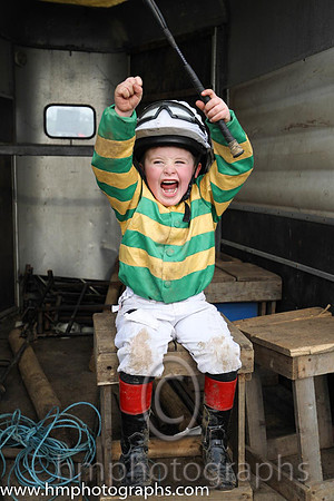 A young AP supporter at the Tynan and Armagh Hunt Point to Point Races