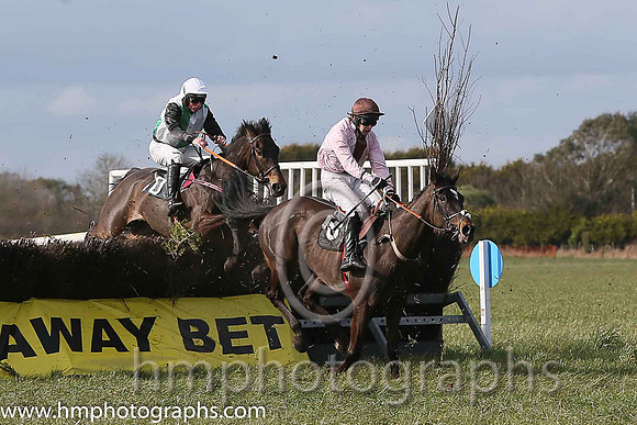 03rd COSTARD WATT (FR) and M J O'Hare ( 15 , PINK,brown panel; pink sleeves; brown cap ) Trainer: Graham McKeever,, Owner : Graham McKeever