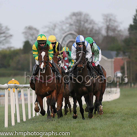 04 Innocent Verdict ( 5 , royal blue, white cross sashes ) and K. Walsh - Trainer : John James Feane - Owner : P.J.Hyland