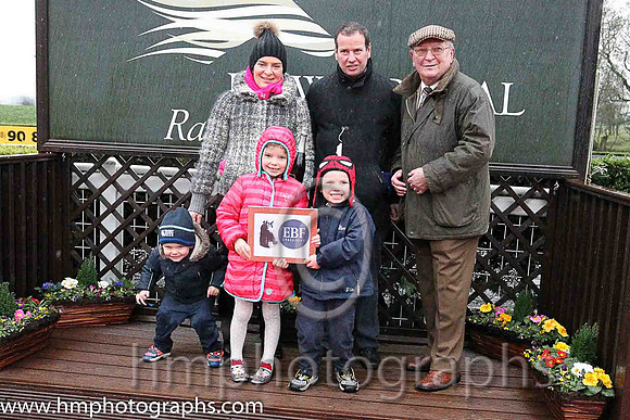 01st Westend Star ( 13 , dark blue and yellow qtrd ) and J.W. Kennedy (5) - Trainer : Gordon Elliott - Owner : Paul  Clare Rooney Partnership