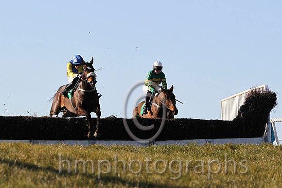 01 Send For Paddy & Mr D A Fitzsimmons - Winner (4, royal blue and yellow qtrd)& 05 By Design & Mr N M Kelly - 5th (1, emerald green and orange hooped )  - FT8E3038-20