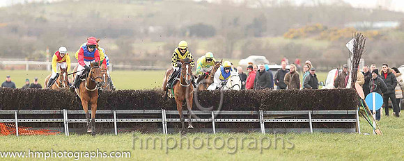 04th KATIE'S OSCAR and Miss A O'Sullivan ( 6 , BLACK,yellow cross belts; black,yellow check sleeves; yellow cap ) Trainer: Denis O'Sullivan,, Owner : Denis O'Sullivan