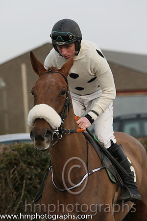 SPRING POOLS and J J Codd ( 6 , WHITE,black spots; white sleeves; black  gold qtd cap ) Trainer: Gordon Elliott,, Owner : Deborah Halley