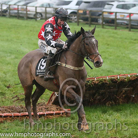 17th Tikkereasy ( 19 , red, white stars ) and R. Loughran - Trainer : S. McParlan - Owner : Paul Trainor