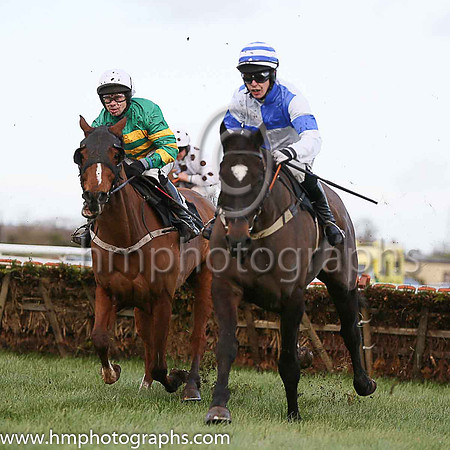 10 Harangue ( 9 , royal blue and white qtrd ) and I.J. McCarthy - Trainer : Paul John Gilligan - Owner : Sean Conroy