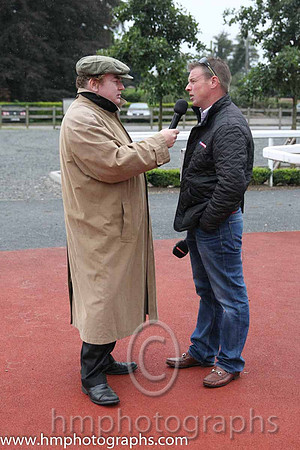 Kevin O'Ryan being interviewed at Down Royal