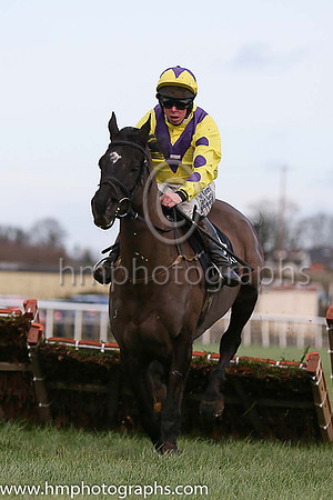 08 Trucking Along ( 1 , yellow, purple chevrons ) and A.E. Lynch - Trainer : S.R.B. Crawford - Owner : Mrs Denise Bailey