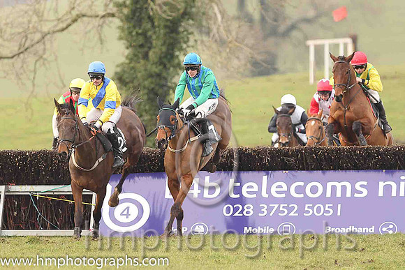 02nd RAVENHILL and M J O'Hare ( 12 , YELLOW,royal blue sash; yellow,royal blue armlet sleeves; royal blue cap,yellow star ) Trainer: George Stewart,, Owner : Stephanie Metcalfe