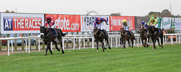 01st Wolfslair and D J Mullins ( 5 , naroon, white star, maroon cap ) Trainer - G Elliott , Owner - Gigginstown House Stud