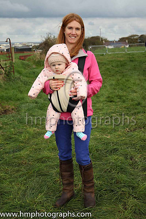 Sarah O'Hare and baby Penny now 10 months old at the Route P2P at Portrush