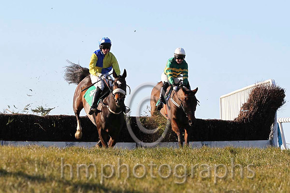 01 Send For Paddy & Mr D A Fitzsimmons - Winner (4, royal blue and yellow qtrd)& 05 By Design & Mr N M Kelly - 5th (1, emerald green and orange hooped )  - FT8E3041-23
