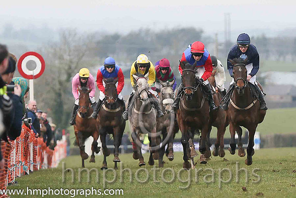 01st SIXTEEN AGAIN and M J O'Hare ( 13 , YELLOW,black chevron; yellow, plain sleeves; white  yellow check cap ) Trainer: B.P. Galvin,, Owner : Noreen Galvin