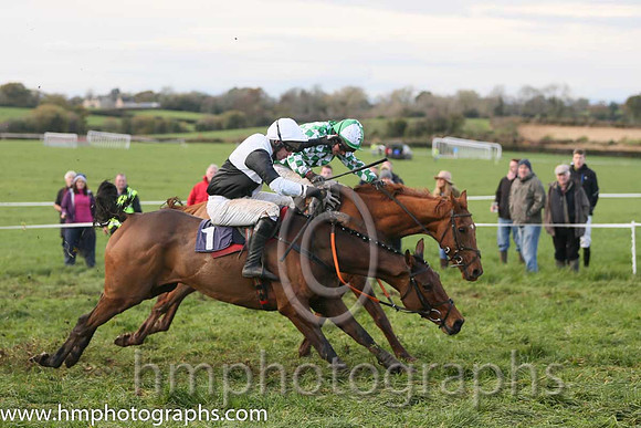 01st TAREESH LANE and N MCParlan ( 10 , GREEN  WHITE CHECK; green,white check sleeves; green cap,white spots ) Trainer: Sean McParlan,, Owner : P. Madine