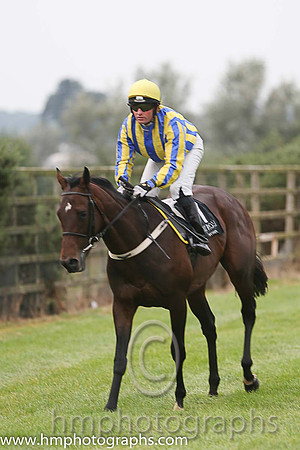 07th Relentless Spirit ( 7 , royal blue and yellow stripes ) and J.A. Heffernan - Trainer : Sarah Dawson - Owner : Dr. J.F. Dawson
