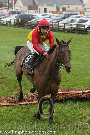 12th Keep Your Heron ( 9 , yellow, red chevron ) and M.P. Butler - Trainer : J.G.Cosgrave - Owner : Michael J. McKeown