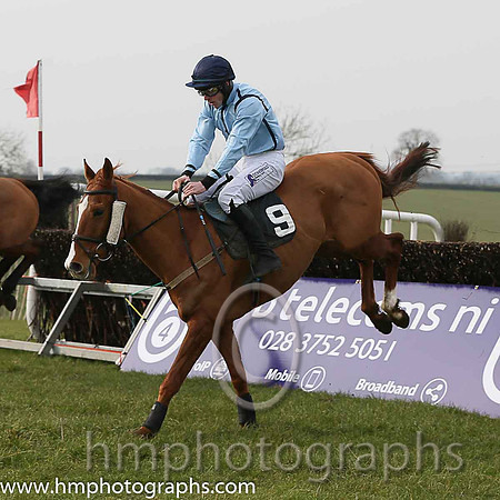 PORTERS LANE (GB) and B G Crawford ( 9 , LIGHT BLUE,navy seams; light blue sleeves; light blue cap,purple star ) Trainer: S.R.B. Crawford,, Owner : S.R.B. Crawford