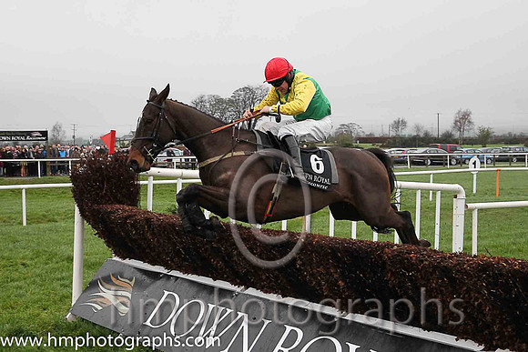 03rd Venitien De Mai (FR) ( 6 , green, yellow chevron ) and R.C. Colgan - Trainer : J.T.R.Dreaper - Owner : Ann  Alan Potts Partnership