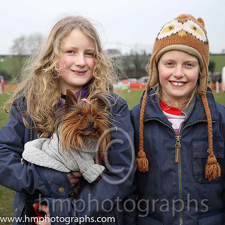 Cloe and Arabella Vance with Pixie at Tynan and Armagh Hunt Point to Point Races