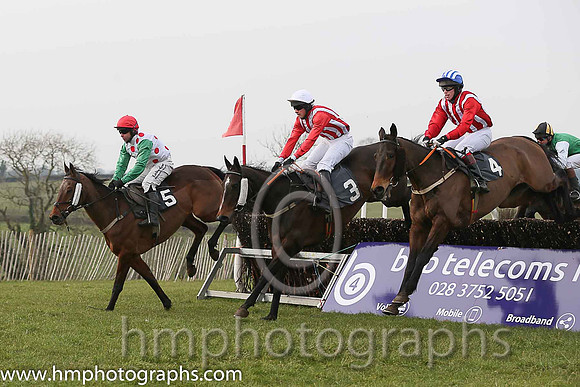 03rd KERRIB CASTLE and D J McConville ( 4 , RED  WHITE STRIPES; red, plain sleeves; white cap ) Trainer: Stephen McConville,, Owner : Michael McConville