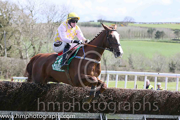 BATTLE HARD and H D Dunne ( 14 , PINK  YELLOW CHECK; pink sleeves; yellow cap ) Trainer: Warren Ewing,, Owner : Warren Ewing