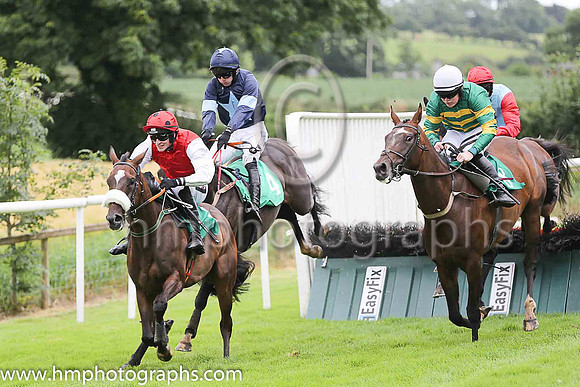 01st Teacher's Pet and L P Dempsey ( 8 , emerald green and orange hooped ) Trainer - J P Dempsey