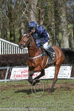 02nd RED CON ONE and B G Crawford ( 5 , DARK BLUE,light blue cross of lorraine; dark blue sleeves; dark blue cap ) Trainer: S.R.B. Crawford,, Owner : Christopher K. Johnson
