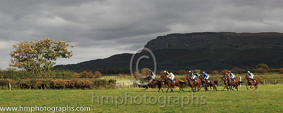 Race 3  Start at the Route Point to Point Steeplechases at Limavady - CU2D1011-40