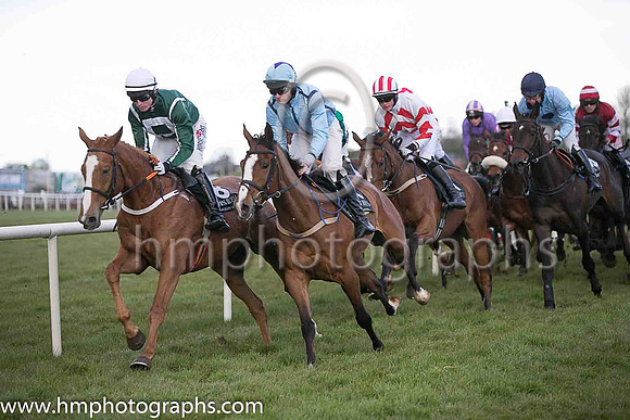 10th Amonit ( 1 , light blue and dark blue seams ) and Mr M J O'Hare - Trainer : S R B Crawford - Owner : S R B Crawford