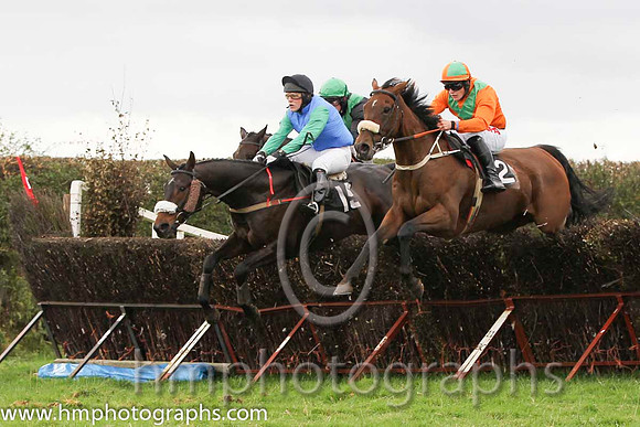 01 The Last Derby & R James - Winner (2, tangerine, green chevrons) - FT8E8442-44