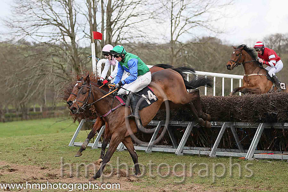 02nd GERMAINE and J J Codd ( 14 , EMERALD GREEN,royal blue diamond; royal blue sleeves; emerald green cap ) Trainer: W.F. Codd,, Owner : Partnership Doyle Racing