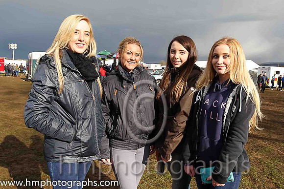 Claire Halliday, Tracey McHugh, Jade Halliday and Jodie McHugh from Carrickfergus at East Antrim Hunt Point to Point at Loughanmore on Easter Tuesday