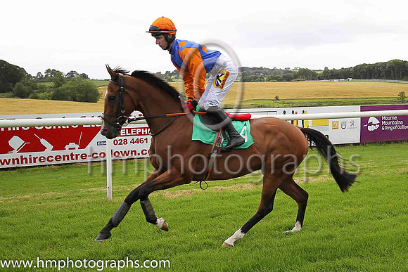 03rd Lord De Beaufai and D Meyler ( 4 , royal blue, orange spots ) Trainer - A J Martin
