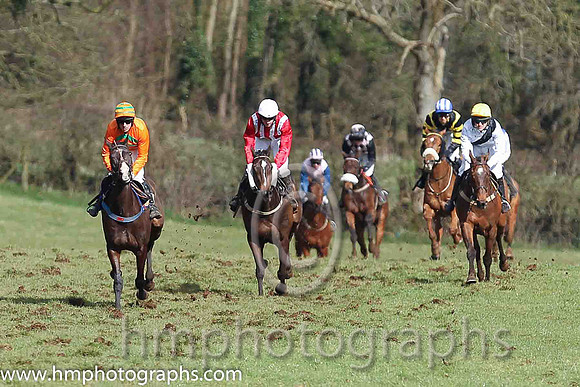 01st ANSEANACHAI CLISTE and M McConville ( 9 , RED  WHITE STRIPES; red, plain sleeves; white cap ) Trainer: Stephen McConville,, Owner : Michael McConville