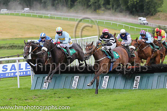 01st Tb Broke Her and D Meyler ( 11 , light blue, yellow hoop ) Trainer - A L T Moore