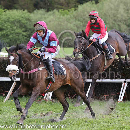 02nd NOT BEFORE EIGHT and Ms S Larkin ( 1 , EMERALD GREEN,red chevrons; red sleeves; red  emerald green hooped cap ) Trainer: D.M. Christie,, Owner : D.M. Christie