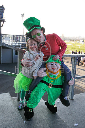 Jessica and Paul Smith form Belfast at Down Royal on st Patricks Day