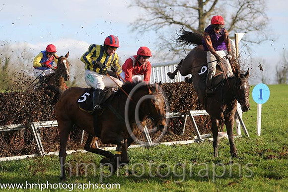 02 Gem And I and J P McKeown - - 02nd (5 ,red  white  yelow stripes ) Trainer - Michael Rice 06 Steel's Cotton and N McParlan - PU - 06th (9 ,violet, royal stewart tartan sleeves ) Trainer - I R Fergu