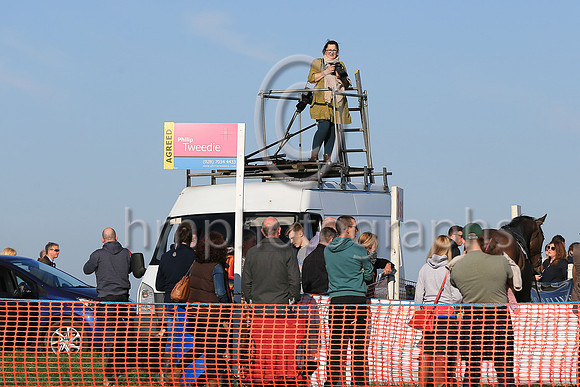 Tina Mullan, Coleraine Chronicle Photographer in search of a photograph at the Route Point to Point at Portrush