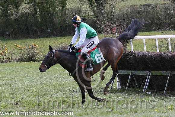 DALE BOY and H D Dunne ( 6 , GREEN; white sleeves; black  gold qtd cap ) Trainer: J. Woods,, Owner : J. Woods