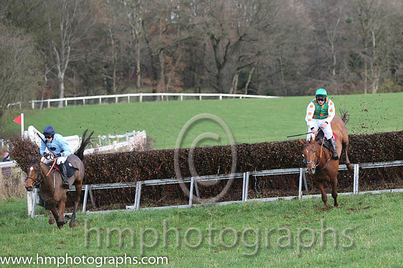02 Areema and M J Lynch - - 02nd (8 ,light blue, navy large spots ) Trainer - I R Ferguson  01 Kilcullen Flem and R James - - 01st (6 ,emerald green, orange hoops ) Trainer - Donnchadh Doyle