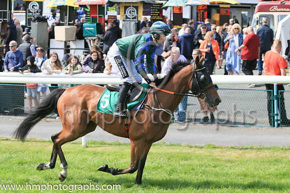 06th Future Proof (5 ,dark green, royal blue chevron ) Jockey: J P O'Sullivan ,Trainer: P J Rothwell