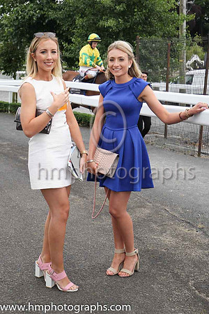 Emma Donnelly and Natasha McParland from Armagh at Down Royal on Magners Ulster Derby Day