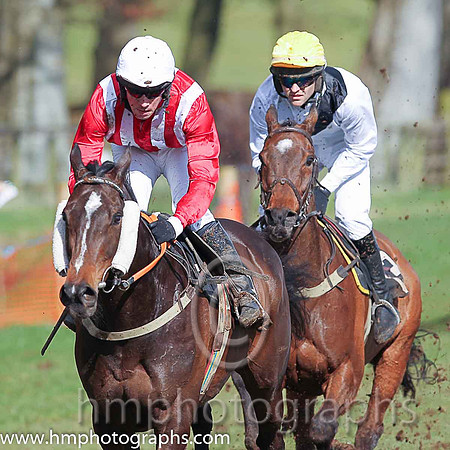 01st ANSEANACHAI CLISTE and M McConville ( 9 , RED  WHITE STRIPES; red, plain sleeves; white cap ) Trainer: Stephen McConville,, Owner : Michael McConville