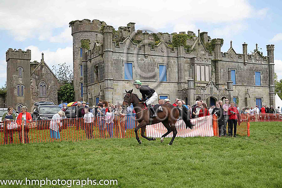 02nd BACK TO THE THATCH and J P O'Rourke ( 4 , BLACK; black sleeves; green cap ) Trainer: Colin Bowe,, Owner : Partnership Milestone Racing