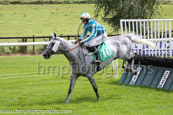 06th Back To Balloo and D J Mullins ( 10 , light blue, light blue and yellow stripes sleeves ) Trainer - C A McBratney