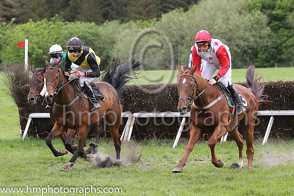 01st THE TRIGGER and J J Codd ( 13 , WHITE,red stars; red, plain sleeves; red cap,white star ) Trainer: Caroline McCaldin,, Owner : James Killen