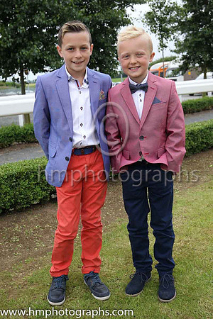 Ryan Nelis and Charlie Mulligan at Magners Ulster Derby Day at Down Royal