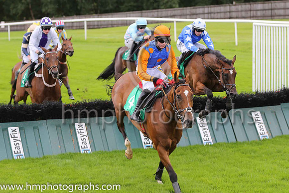 03rd Lord De Beaufai and D Meyler ( 4 , royal blue, orange spots ) Trainer - A J Martin