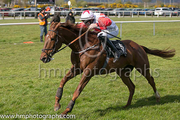 06th Mia?s Anthem ( 5 , white, red triple diamond ) and D Meyler - Trainer : N C Kelly - Owner : Don?t Ask Now Syndicate